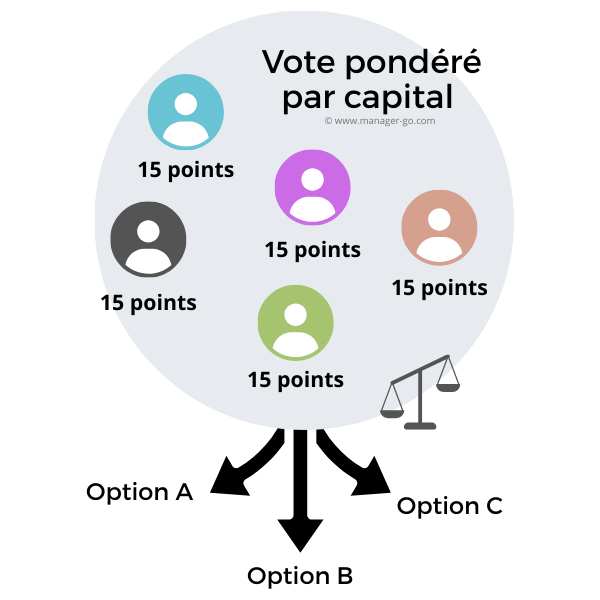 Vote pondéré par capital de points